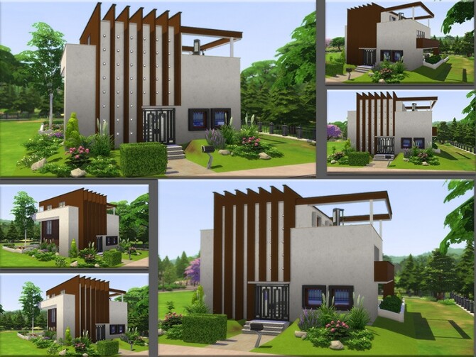 Sims 4 MB Modern Trimming house by matomibotaki at TSR