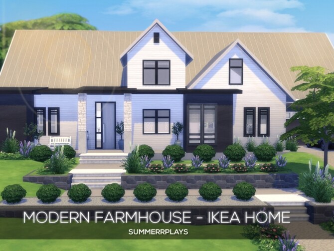 Sims 4 Modern Farmhouse Family Home by Summerr Plays at TSR