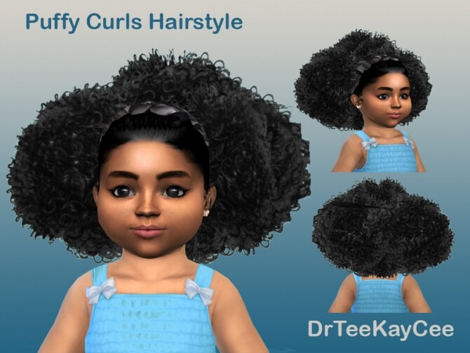 Sims 4 Puffy Curls Afro Toddler by drteekaycee at TSR