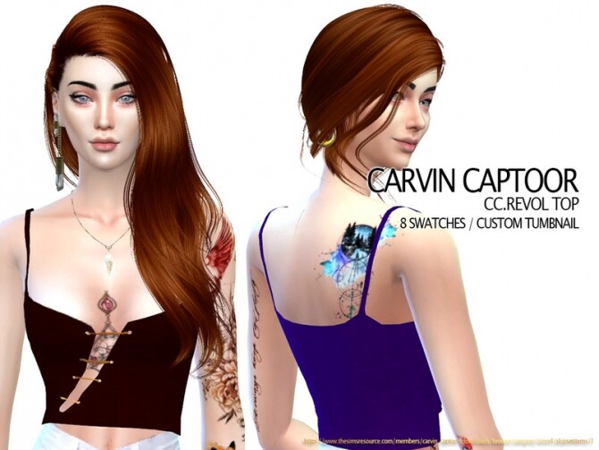 Sims 4 Revol top by carvin captoor at TSR