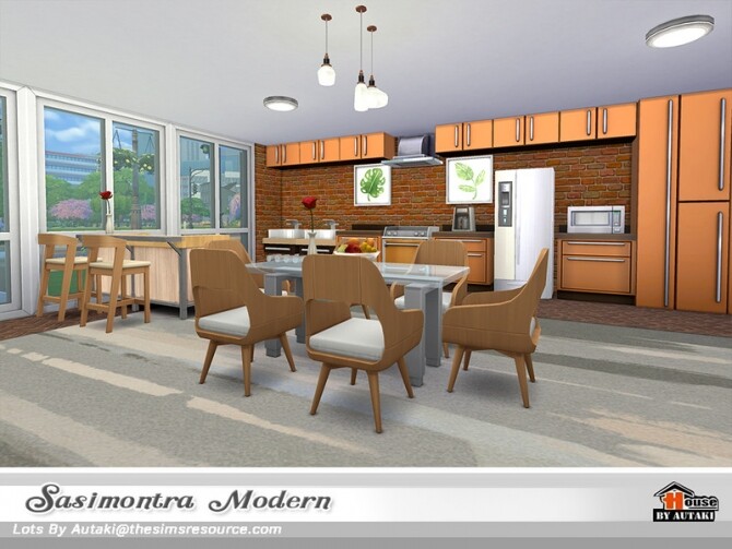 Sims 4 Sasimontra Modern home by autaki at TSR