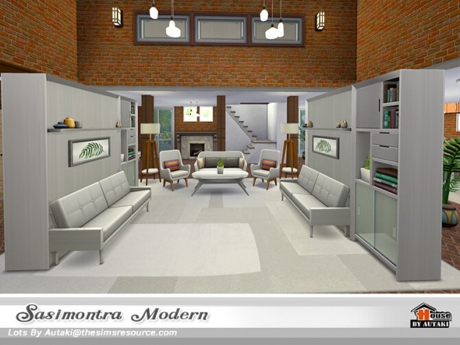 Sims 4 Sasimontra Modern home by autaki at TSR