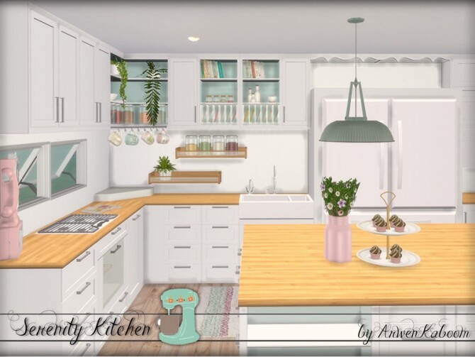 Sims 4 Serenity Kitchen by ArwenKaboom at TSR