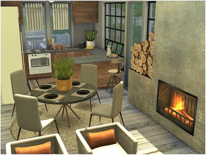 Sims 4 Spring Breeze small home by lotsbymanal at TSR