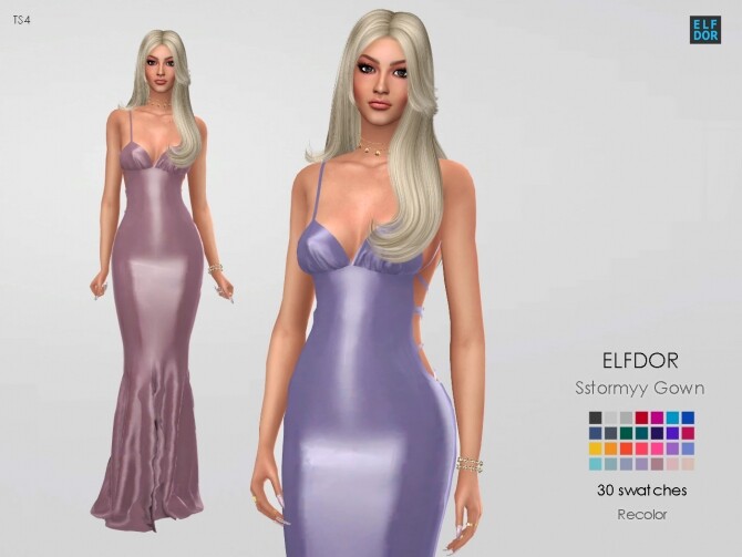 Sims 4 Sstormyy Gown RC at Elfdor Sims