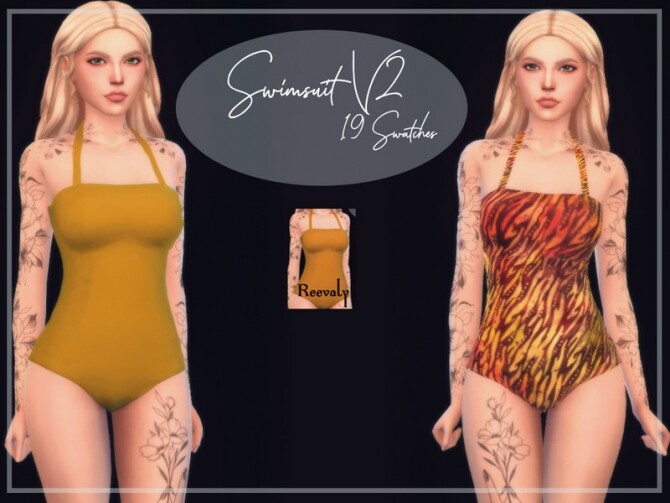 Sims 4 Swimsuit V2 by Reevaly at TSR