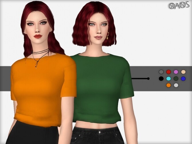 Sims 4 T Shirt F by OranosTR at TSR