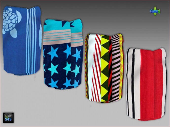 Sims 4 Towel wraps for men and boys by Mabra at Arte Della Vita
