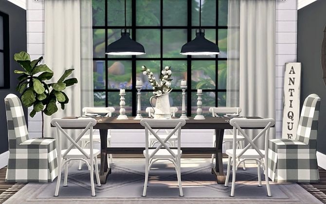 Vintage Farmhouse Dining by Sooky » Sims 4 Updates