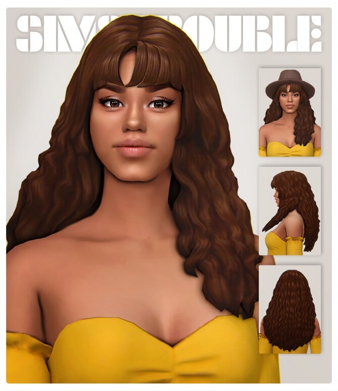 Sims 4 CRAWLING QUEEN hair at SimsTrouble