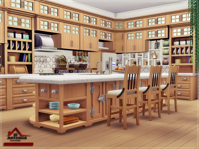 Sims 4 ASTORIA HOUSE NO CC by marychabb at TSR