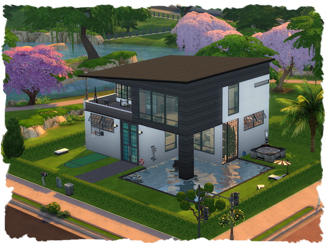 Sims 4 Loft house by Chalipo at All 4 Sims