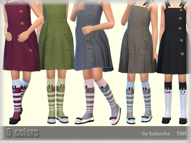 Sims 4 Knee Socks by bukovka at TSR
