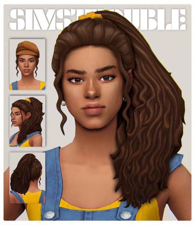 Sims 4 STEPHANY hair at SimsTrouble