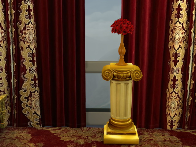 Sims 4 Roman Golden Pedestal at Anna Quinn Stories