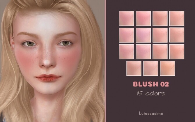 Sims 4 Lovely blush 02 with little freckles at Lutessa