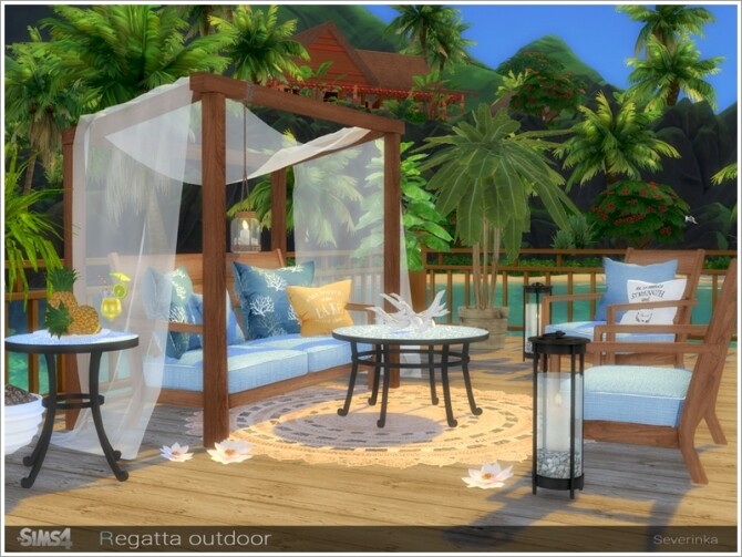 Sims 4 Regatta outdoor set by Severinka at TSR