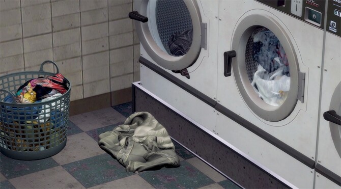 Sims 4 SUN Laundromat / SUN Coin laundry at Slox