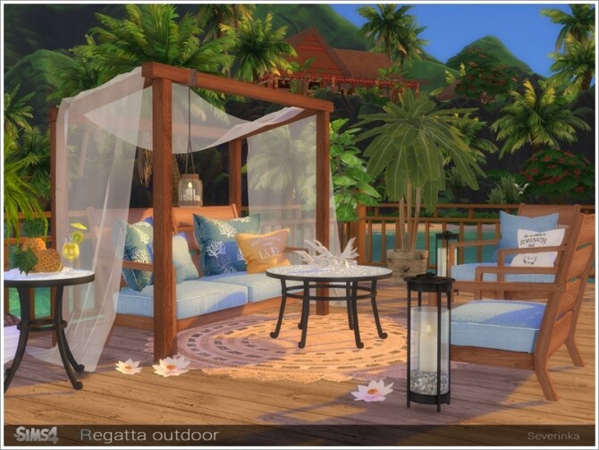 Sims 4 Regatta outdoor set by Severinka at TSR