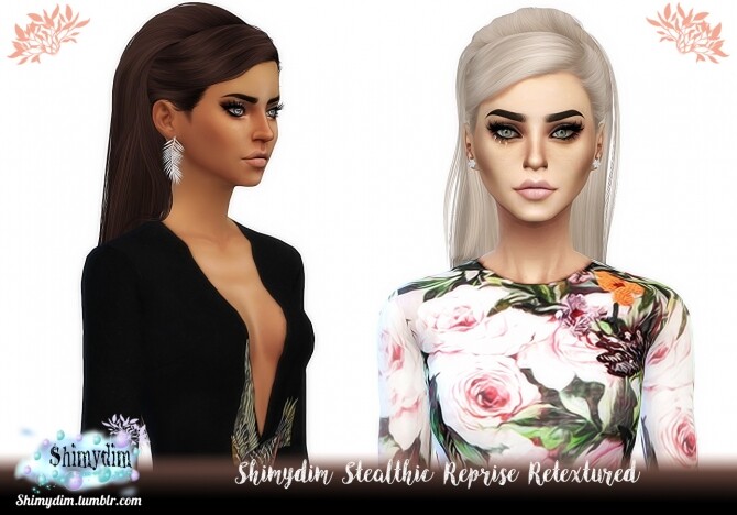 Sims 4 Stealthic Reprise Hair Retexture Naturals + Unnaturals at Shimydim Sims