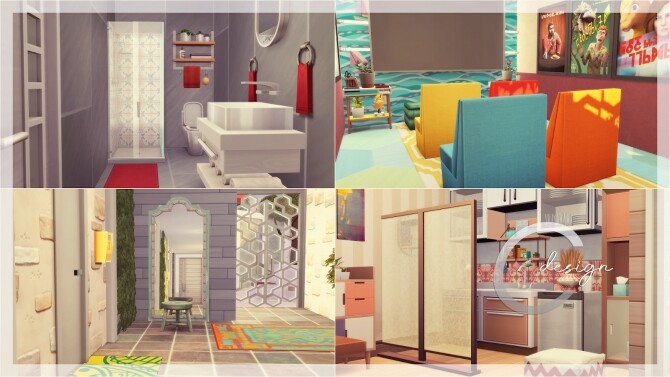 Sims 4 Eco Uni Apartments at Cross Design
