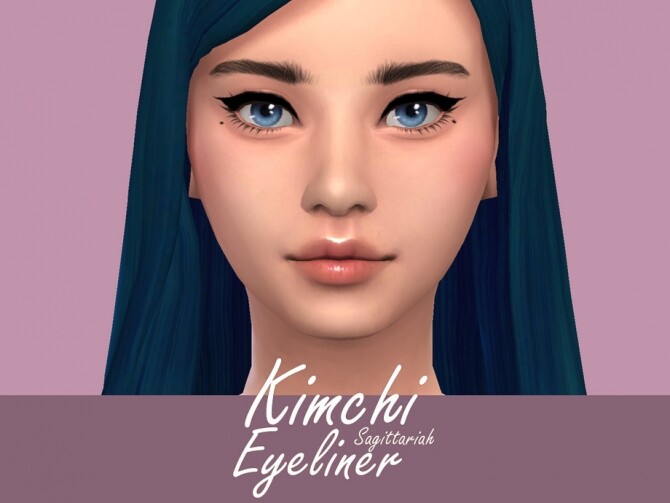 Sims 4 Kimchi Eyeliner by Sagittariah at TSR