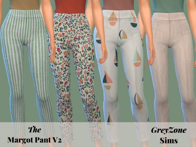 Sims 4 Margot Pants V2 by greyzonesims at TSR