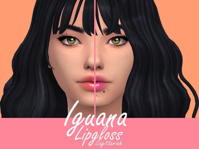 Sims 4 Iguana Lipgloss by Sagittariah at TSR