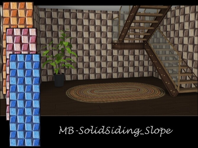 Sims 4 MB Solid Siding Slope wall by matomibotaki at TSR