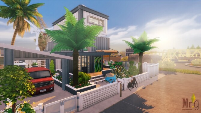 Sims 4 EcoTriplex house at Mister Glucose