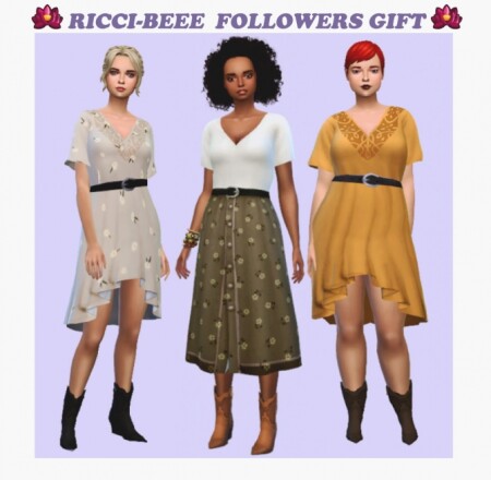 Dresses and boots at Ricci-Bee