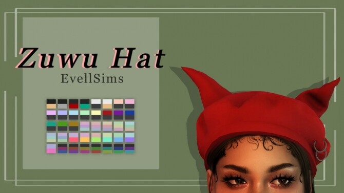 Sims 4 Zuwu Hat at EvellSims