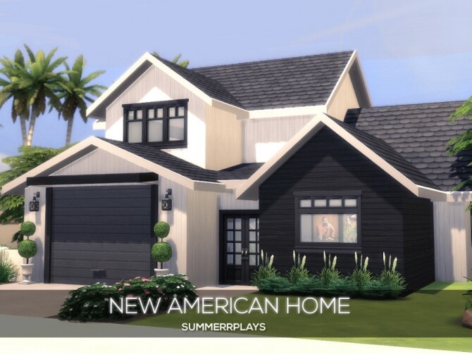 Sims 4 New American Home by Summerr Plays at TSR