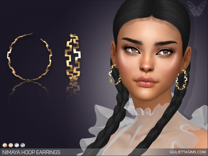 Sims 4 Nimaya Hoop Earrings at Giulietta