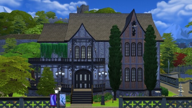 Sims 4 Tudor Vampirique home by xmathyx at Mod The Sims