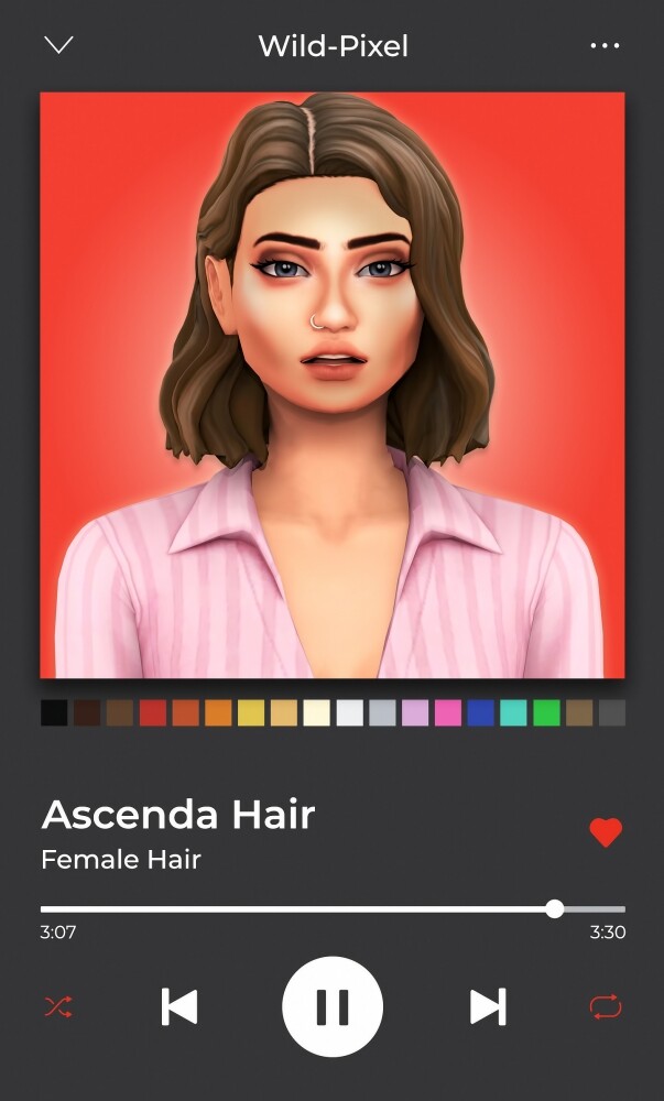 Sims 4 ASCENDA HAIR at Wild Pixel