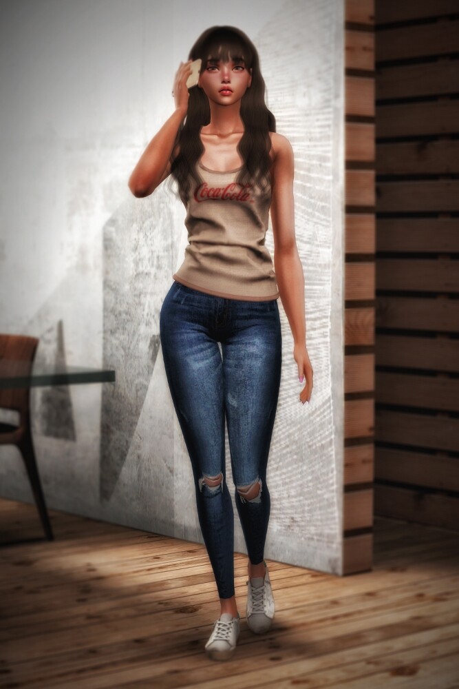 Sims 4 Vintage sleeveless top at L.Sim