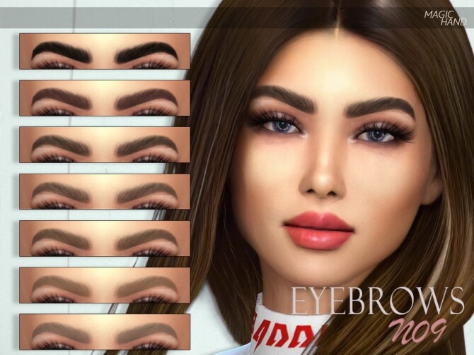 Sims 4 Eyebrows N09 by MagicHand at TSR