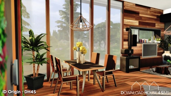 Sims 4 Suspended Modern House at DH4S