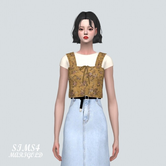 Sims 4 N Bustier With T shirts at Marigold