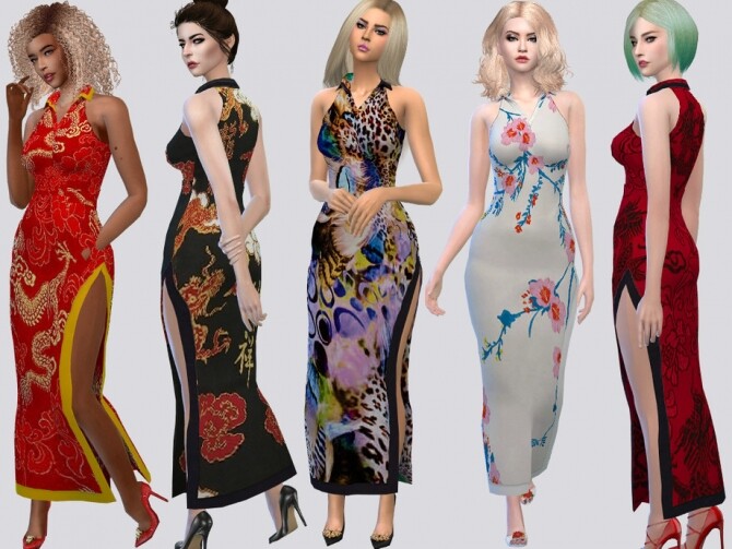 Sims 4 Tao Dress by McLayneSims at TSR