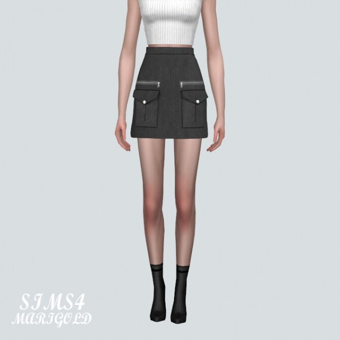 Sims 4 Military Look Mini Skirt at Marigold