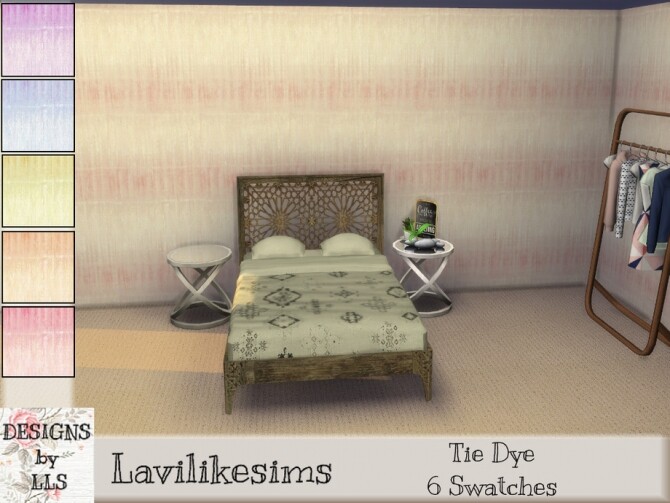 Sims 4 Tie Dye wallpaper by lavilikesims at TSR