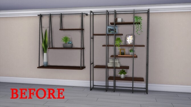 Sims 4 Eco Lifestyle Shelves Occluder Fix by simsi45 at Mod The Sims