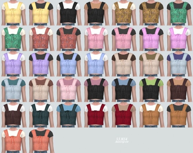 Sims 4 N Bustier With T shirts at Marigold