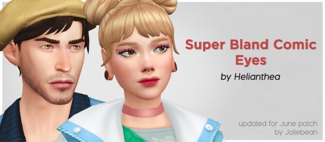 Sims 4 Super Bland Comic Eyes at Joliebean