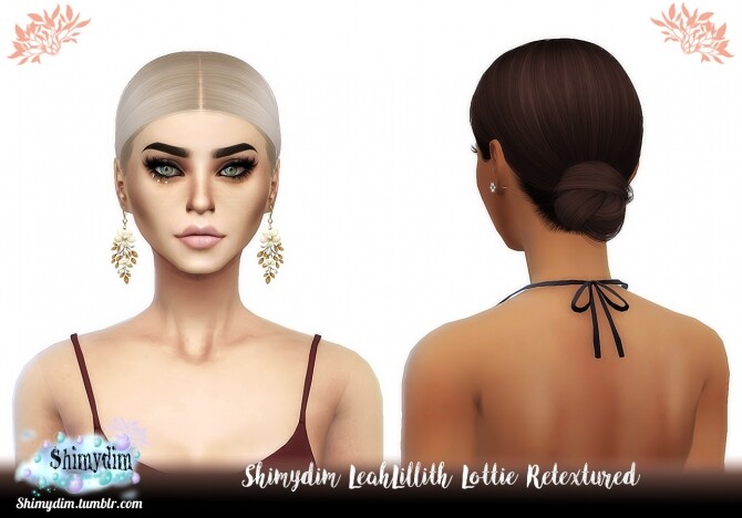 Sims 4 LeahLillith Lottie Hair Retexture Natuals + Unnaturals at Shimydim Sims