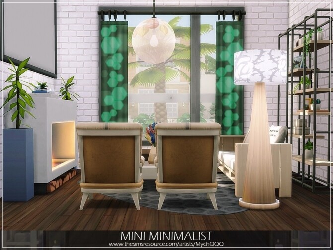 Sims 4 Mini Minimalist house by MychQQQ at TSR