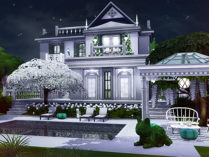 Sims 4 Amalia house by Rirann at TSR