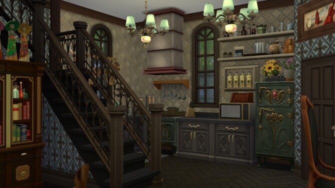 Sims 4 Tudor Magico Vampirique home by xmathyx at Mod The Sims